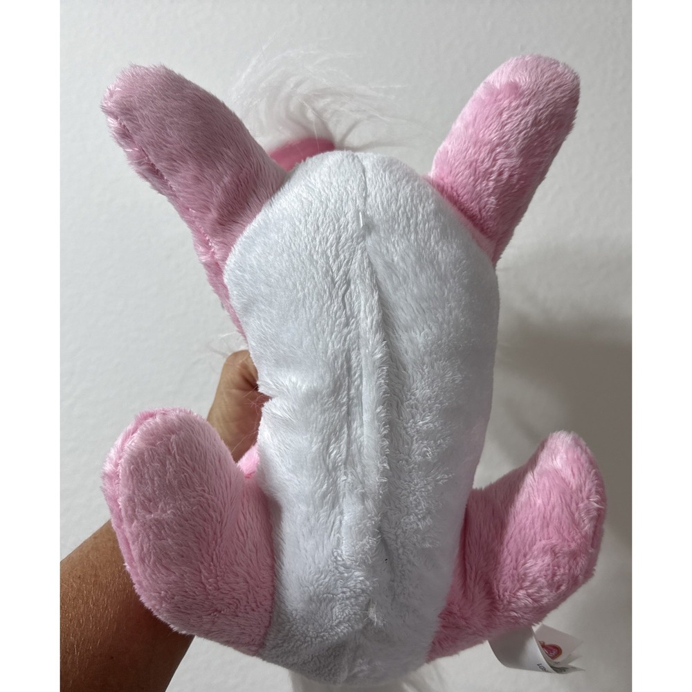 PUPPY SURPRISE Plush Toy Dog /puppies 2014 Pink White Sparkle Bow Stuffed Animal - Picture 7 of 13